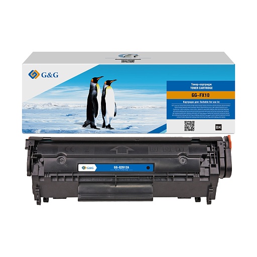лазерный G&G FX10 черный (2000стр.) для HP LJ 1010/1012/1015/1018/1020/1022/1022n/1022nw/3015/3020/3030/3050/3052/3055/M1005 MFP/M1300 MFP/1319f MFP